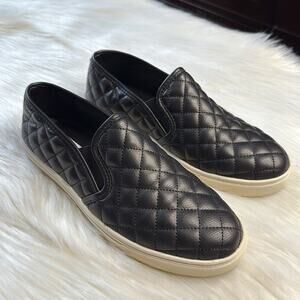 Steve Madden Black Ecentrcq Slip On Sneakers